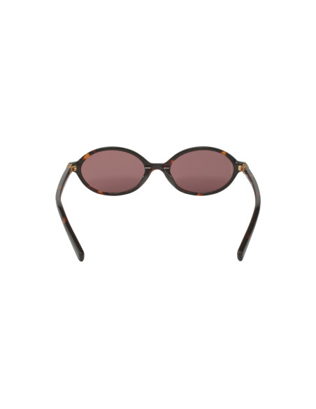 Miu Miu MU 04ZS VAU-5OD Oval Shape Tortoise Wine