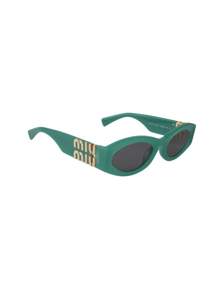 Miu Miu MU 11WS 15H-5S0 Oval Shape Green Dark