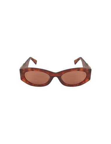Miu Miu MU 11WS 4BW-ZZ1 Oval Shape Brown Tortoise