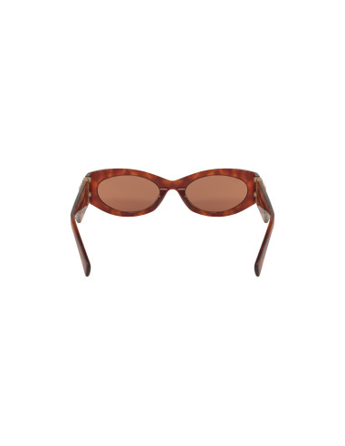 Miu Miu MU 11WS 4BW-ZZ1 Oval Shape Brown Tortoise