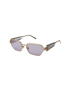 Miu Miu MU 53WS ZVN-05S Square Shape Pale Gold Violet