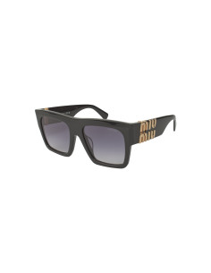 Miu Miu MU 10WS 1AB-5D1 Square Shape Black Gold