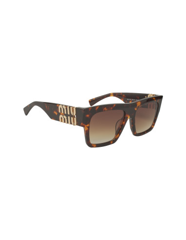 Miu Miu MU 10WS VAU-6S1 Square Shape Tortoise Gold