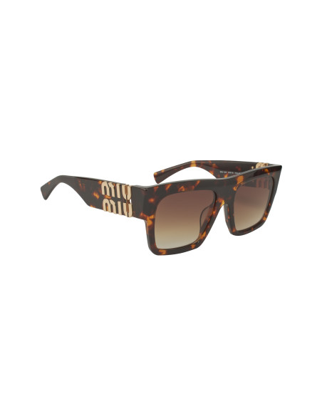 Miu Miu MU 10WS VAU-6S1 Square Shape Tortoise Gold