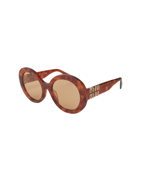 Miu Miu MU 11YS 4BW-2Z1 Round Shape Light havana