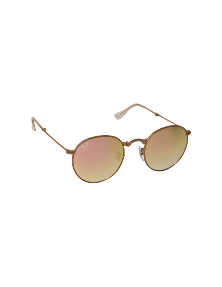 Ray Ban Rb3532 198/7y Round Metal Folding Cobre Rosa Espejo | Sunni...