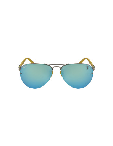 Ray Ban Rb3460M F003H0 Aviator Scuderia Ferrari Azul Amarillo