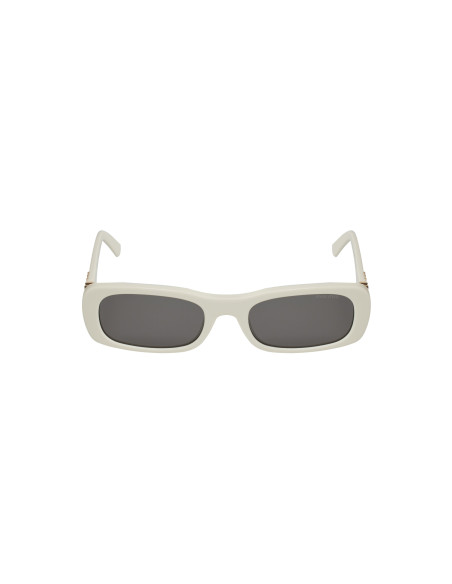 Miu Miu MU 08Z 142-5S0 rectangle shape White Gold