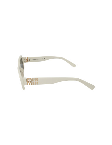 Miu Miu MU 08Z 142-5S0 rectangle shape White Gold