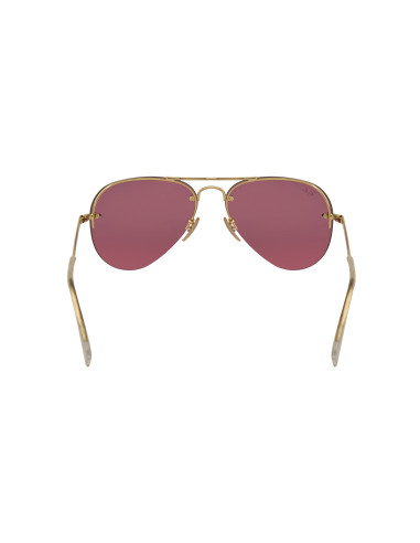 Ray Ban RB3449 001/E4 Aviator Rosa Espejo Dorado