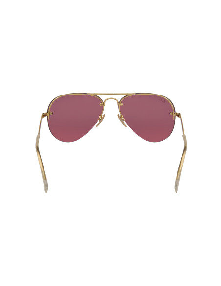 Ray Ban RB3449 001/E4 Aviator Rosa Espejo Dorado