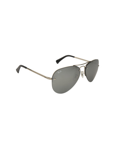 Ray Ban RB3449 003/30 Aviator Gris espejo Plateado | Sunnies.uno