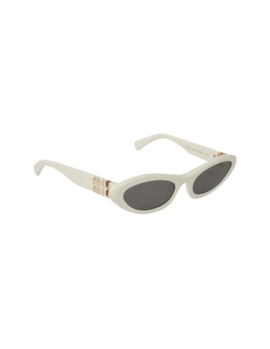 Miu Miu MU 09YS 142-5S0 Oval Shape White Black