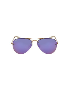 Ray Ban RB3449 9035/1U Aviator Lila Espejo Bronce 2