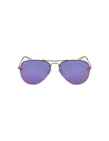 Ray Ban RB3449 9035/1U Aviator Lila Espejo Bronce