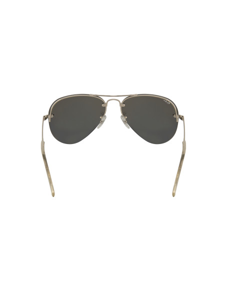 Ray Ban RB3449 9043/30 Aviator Plata Espejo Gris | Sunnies.uno