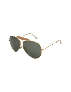 Ray Ban RB3138 W3401 Shooter Aviator Negro G-15 Dorado