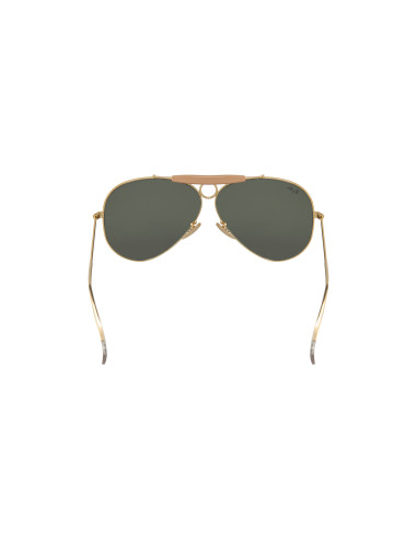 Ray Ban RB3138 W3401 Shooter Aviator Negro G-15 Dorado