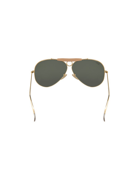 Ray Ban RB3138 W3401 Shooter Aviator Negro G-15 Dorado