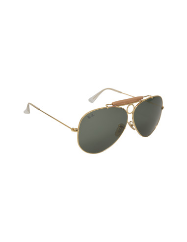 Ray Ban RB3138 W3401 Shooter Aviator Negro G-15 Dorado