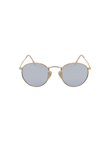 Ray Ban Rb3447 001/62 Round Metal Azul Transparente Dorado | Sunnie...
