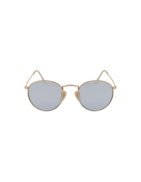 Ray Ban Rb3447 001/62 Round Metal Azul Transparente Dorado | Sunnie...