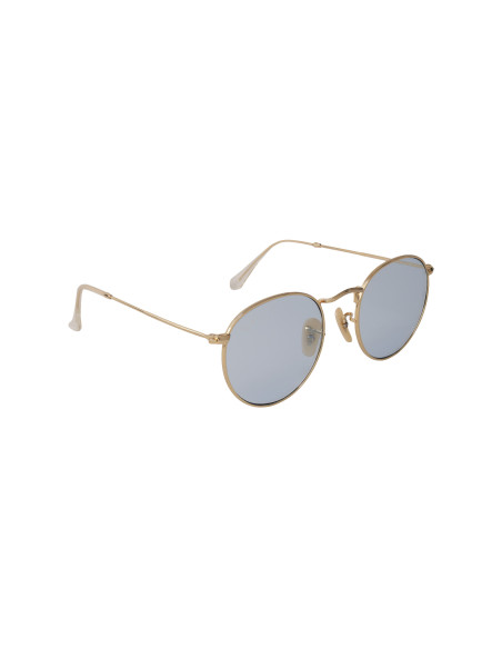Ray Ban Rb3447 001/62 Round Metal Azul Transparente Dorado | Sunnie...