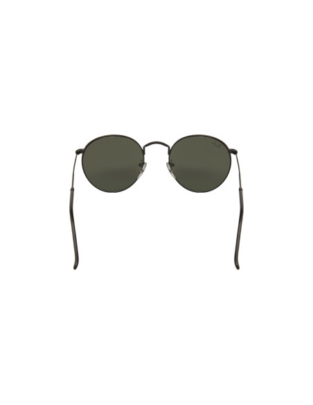 Ray Ban RB3447 002/30 Round Metal Negro Plata Espejo Original | Sun...