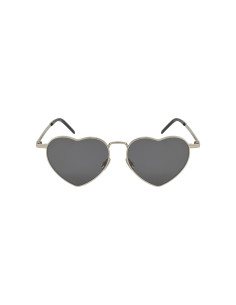 SAINT LAURENT SL301 Loulou 001 Heart Black Silver Sin accesorios 2