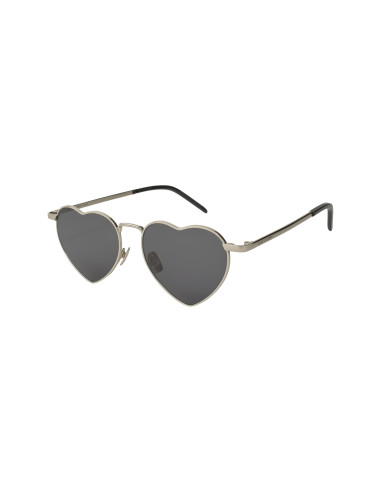 SAINT LAURENT SL301 Loulou 001 Heart Black Silver Sin accesorios