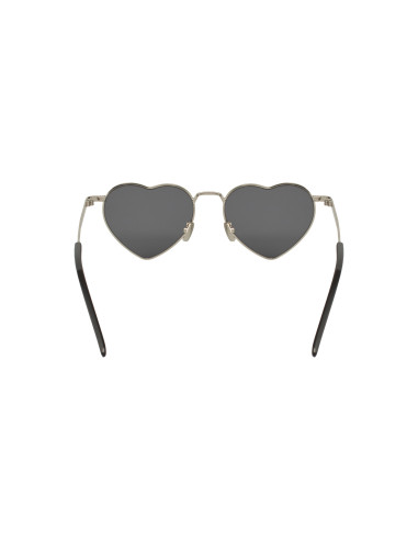 SAINT LAURENT SL301 Loulou 001 Heart Black Silver Sin accesorios