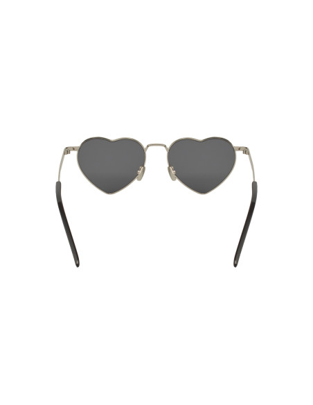 SAINT LAURENT SL301 Loulou 001 Heart Black Silver Sin accesorios