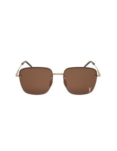 SAINT LAURENT SL 312M 008 Square Shape Coffe Sin accesorios