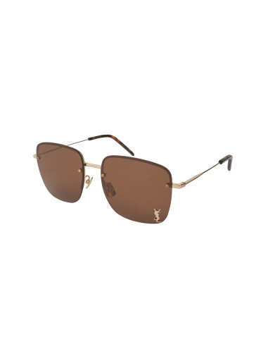 SAINT LAURENT SL 312M 008 Square Shape Coffe Sin accesorios