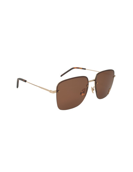 SAINT LAURENT SL 312M 008 Square Shape Coffe Sin accesorios
