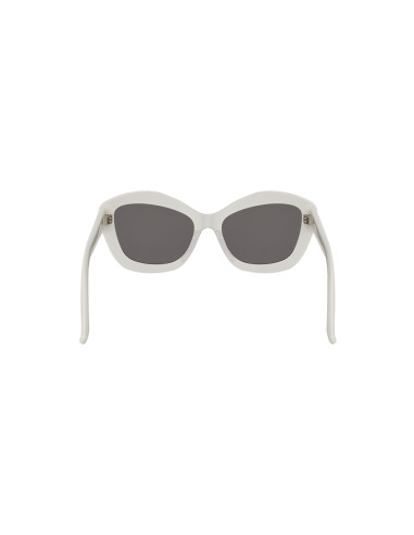 SAINT LAURENT SL68 004 Square Oversized Blanco Plata