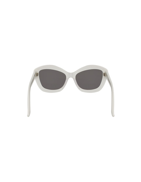 SAINT LAURENT SL68 004 Square Oversized Blanco Plata