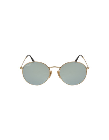 Ray Ban Rb3447n 001/30 Round Metal Flat Lenses Plata Dorado | Sunni...