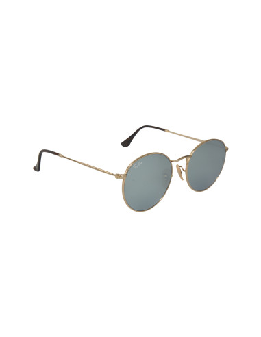 Ray Ban Rb3447n 001/30 Round Metal Flat Lenses Plata Dorado | Sunni...