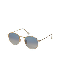 Ray Ban Rb3447n 001/3f Round Metal Flat Azu Degradado Dorado | Sunn...