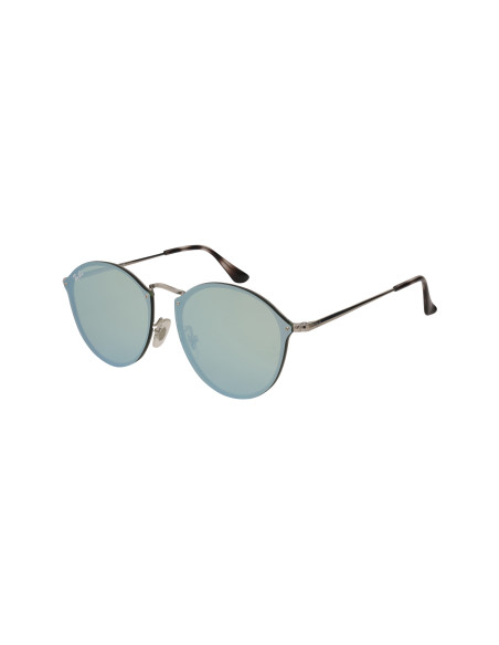 Ray Ban Rb3574n 003/30 Round Metal Blaze Plata Espejo Gris | Sunnie...