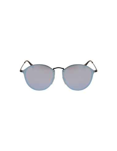 Ray Ban Rb3574n 153/7v Round Metal Blaze Azul Espejo Negro | Sunnie...