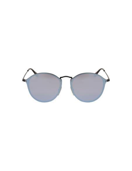 Ray Ban Rb3574n 153/7v Round Metal Blaze Azul Espejo Negro | Sunnie...