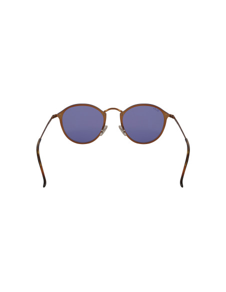Ray Ban Rb3574n 9035/1u Round Metal Blaze Lila Espejo Bronce | Sunn...