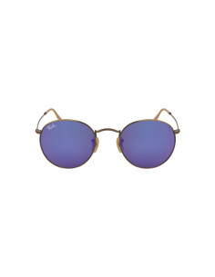 Ray Ban Rb3447 167/1M Round Metal Morado Espejo Bronce Original 2