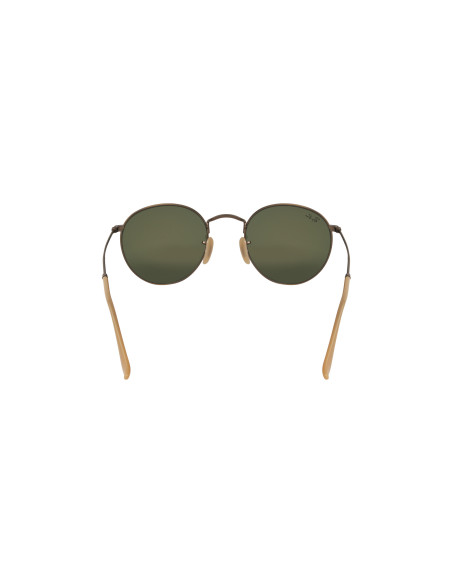 Ray Ban Rb3447 167/1M Round Metal Morado Espejo Bronce Original
