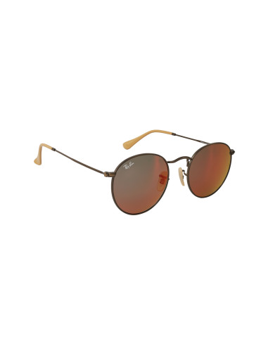 Ray Ban Rb3447 167/2K Round Metal Vino Espejo Bronce | Sunnies.uno