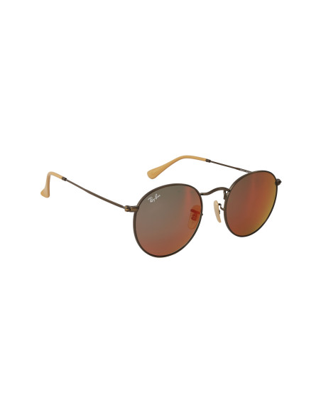 Ray Ban Rb3447 167/2K Round Metal Vino Espejo Bronce | Sunnies.uno