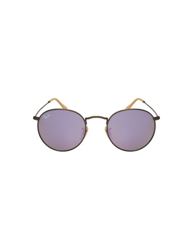 Ray Ban Rb3447 167/4k Round Metal Lila Espejo Bronce | Sunnies.uno