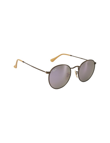 Ray Ban Rb3447 167/4k Round Metal Lila Espejo Bronce | Sunnies.uno